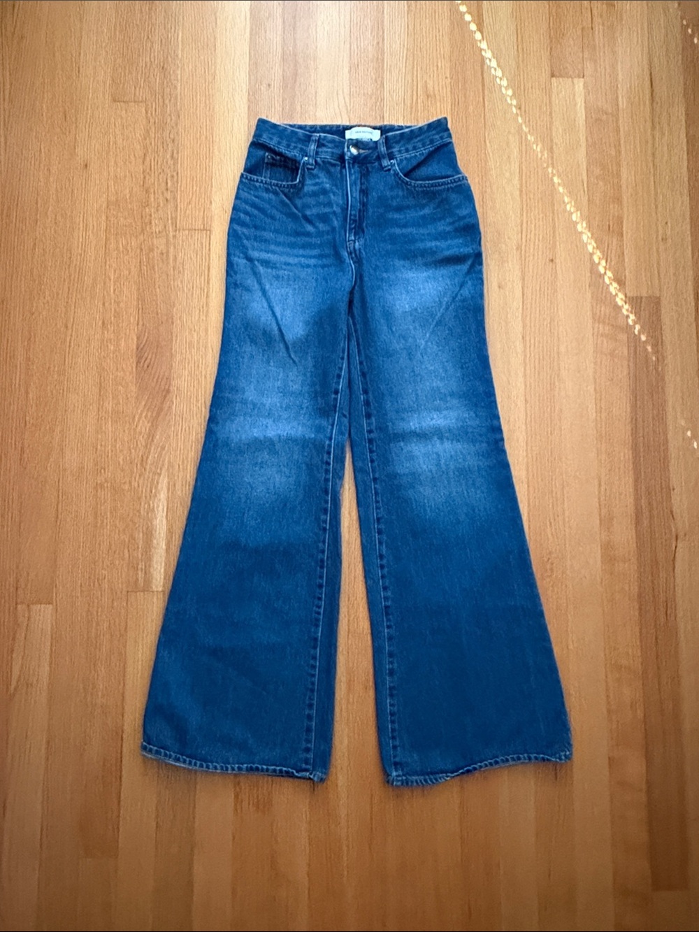 H&M High-Rise Wide-Leg Women’s Jeans - Blue Size 4